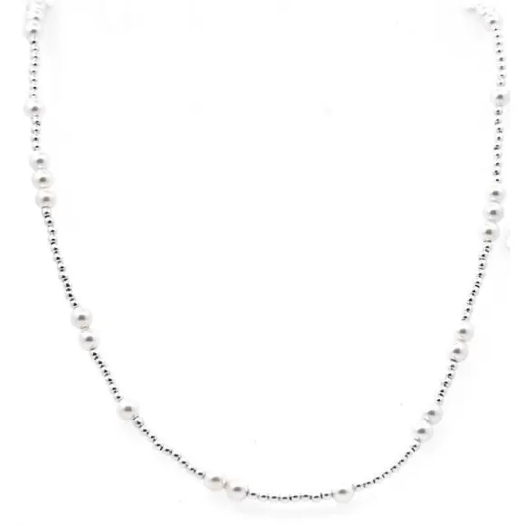 ENewton Design 17" Choker Hope Unwritten Sterling-Pearl> Necklaces