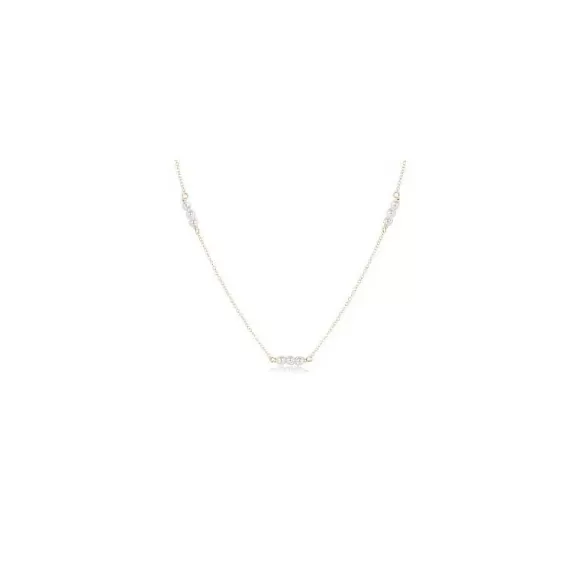 ENewton Design 17" Choker Joy Simplicity Chain 3Mm Pearl> Necklaces