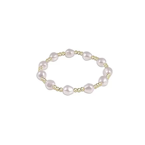 ENewton Design Admire Gold 3 Mm Bead Bracelet- Pearl> Bracelets