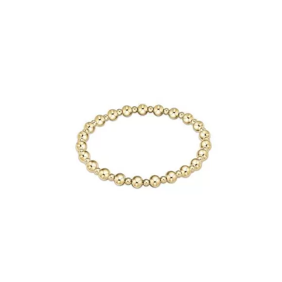 ENewton Design Classic Grateful Pattern 5 Mm Bead Bracelet - Gold> Bracelets