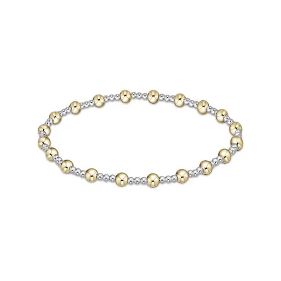 ENewton Design Classic Sincerity Pattern 4 Mm Bead Bracelet- Mixed Metal> Bracelets