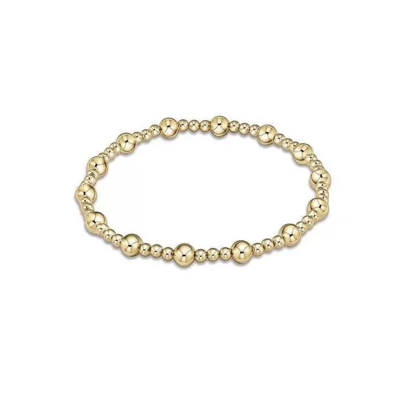 ENewton Design Classic Sincerity Pattern Bead Bracelet - Gold> Bracelets