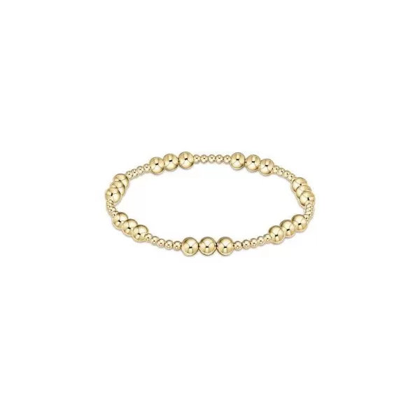 ENewton Design Extends-Classic Joy Pattern 5 Mm Bead Bracelet-Gold> Bracelets