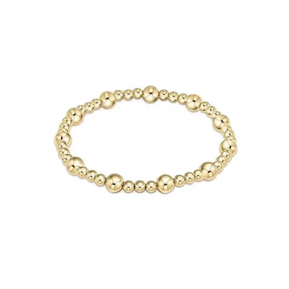 ENewton Design Extends-Classic Sincerity Pattern 5Mm Bead Bracelet-Gold> Bracelets