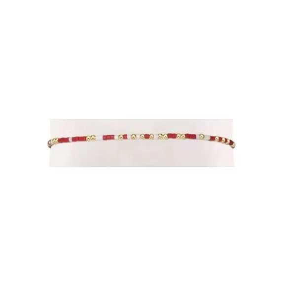 ENewton Design Gamday Hope Unwritten Bracelet- Crimson & White> Bracelets