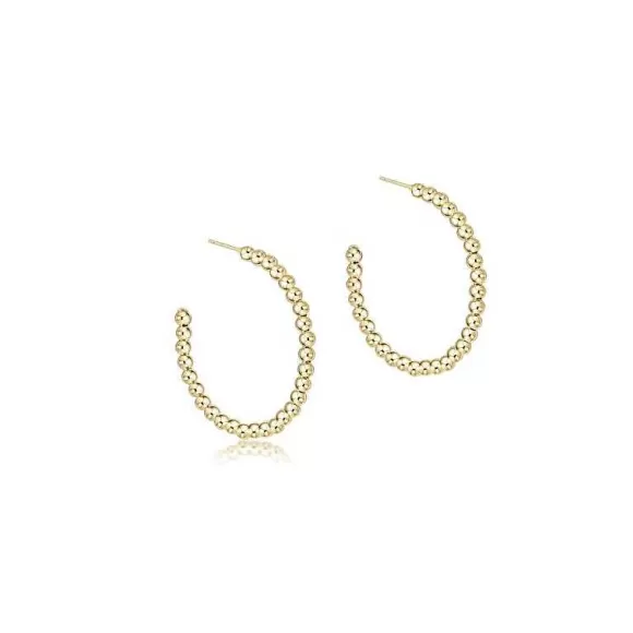 ENewton Design Gold Beaded Classic Post Hoops> Earrings