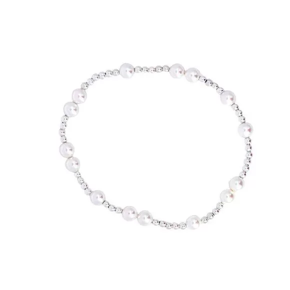 ENewton Design Hope Unwritten Sterling 5 Mm Bead Bracelet-Pearl> Bracelets