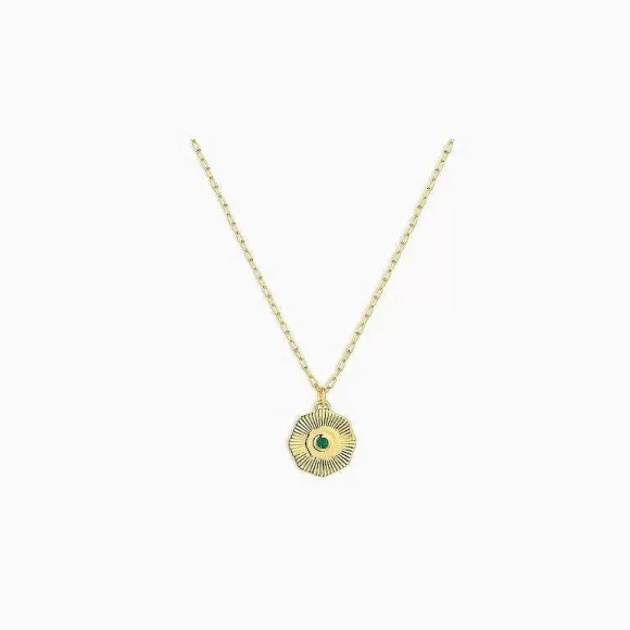 Gorjana Birthstone Coin Necklace-May> Necklaces