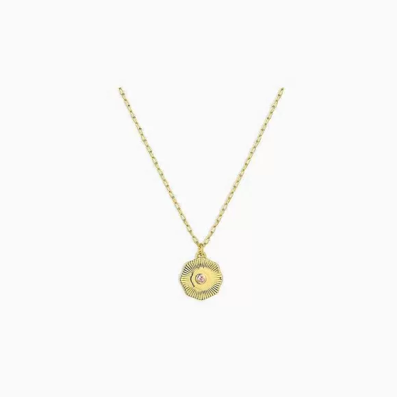 Gorjana Birthstone Coin Necklace-October> Necklaces