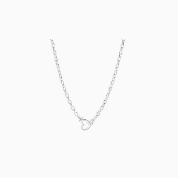 Gorjana Parker Heart Necklace-Silver> Necklaces