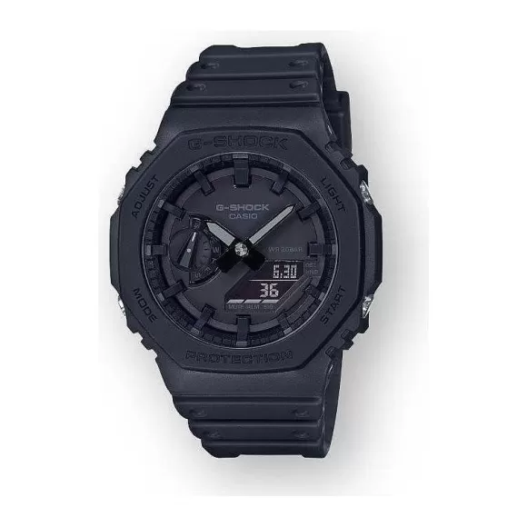 G-Shock Analog-Digital Watch With Octagon Shaped Bezel--Black Out> Watches