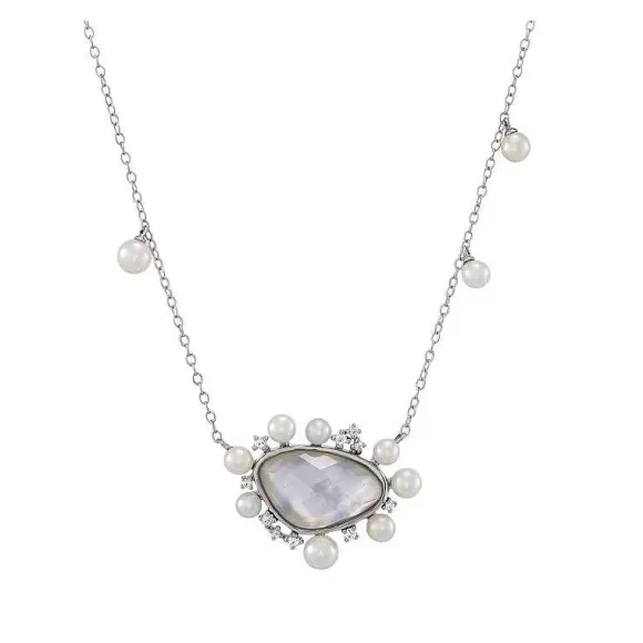 Honora Mother Of Pearl Geometric Necklace> Necklaces