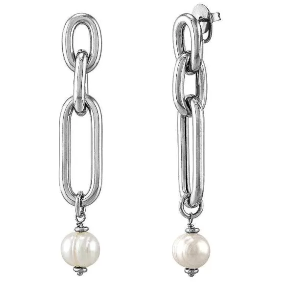 Honora Pearl Oval Link Dangle Earrings> Earrings