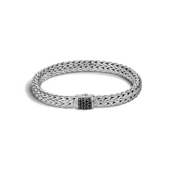 John Hardy Classic Chain Bracelet With Black Sapphire> Bracelets