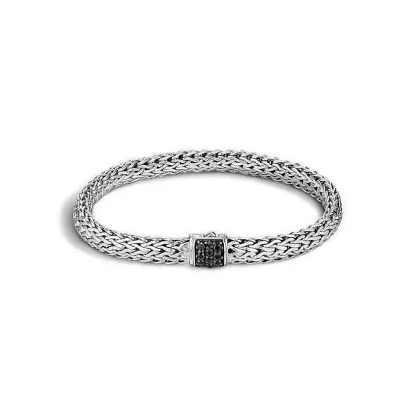 John Hardy Classic Chain Bracelet With Black Sapphire> Bracelets