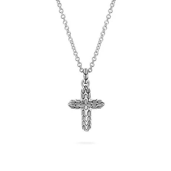 John Hardy Classic Chain Cross Pendant Necklace> Pendants