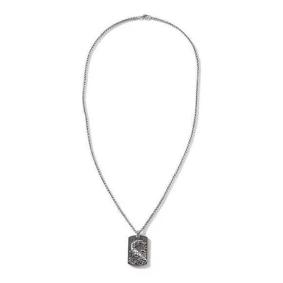 John Hardy Legends Naga Dog Tag Necklace> Pendants