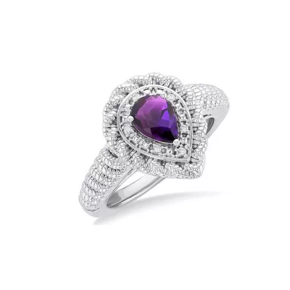 Kelley Collection Amethyst & Diamond Ring> Rings