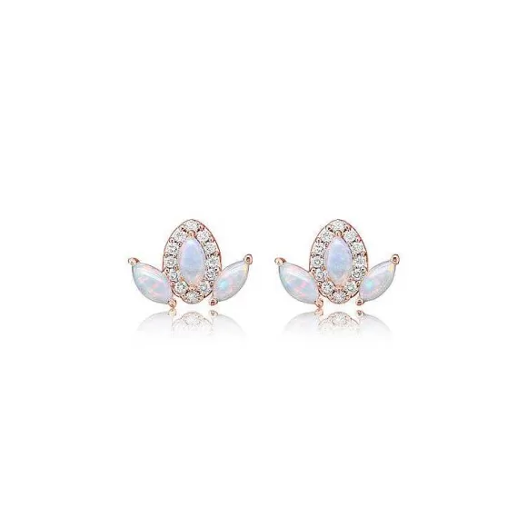 Kelley Collection Australian Opal & Diamond Earrings> Earrings