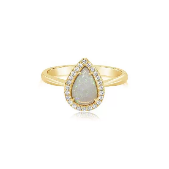 Kelley Collection Austrlian Opal & Diamond Ring> Rings