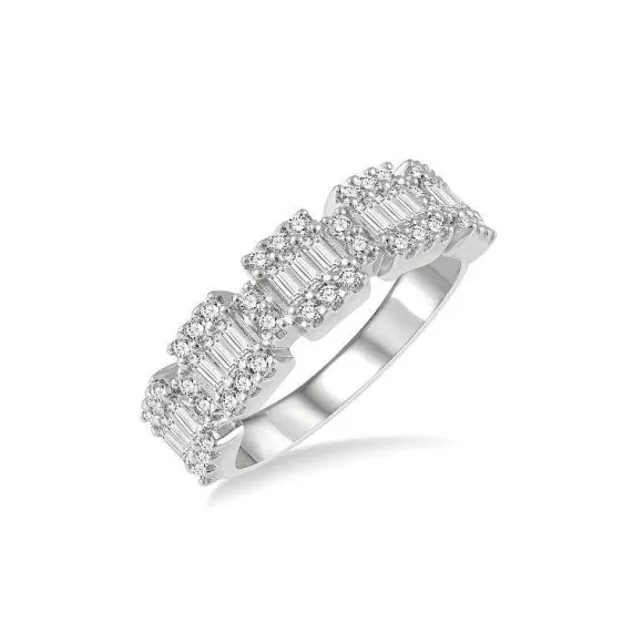 Kelley Collection Baguette & Round Diamond Fusion Ring> Rings