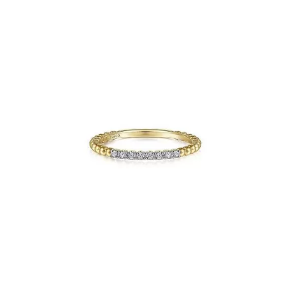 Kelley Collection Bujukan Bead & Diamond Stackable Ring> Rings