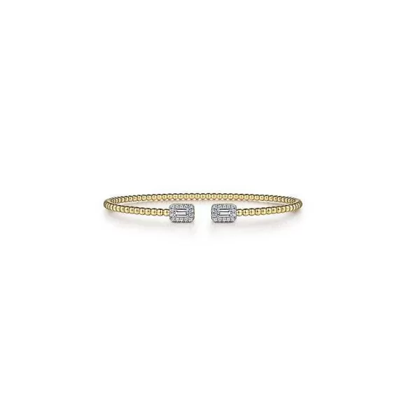 Kelley Collection Bujukan Open Cuff Baguette Bracelet> Bracelets