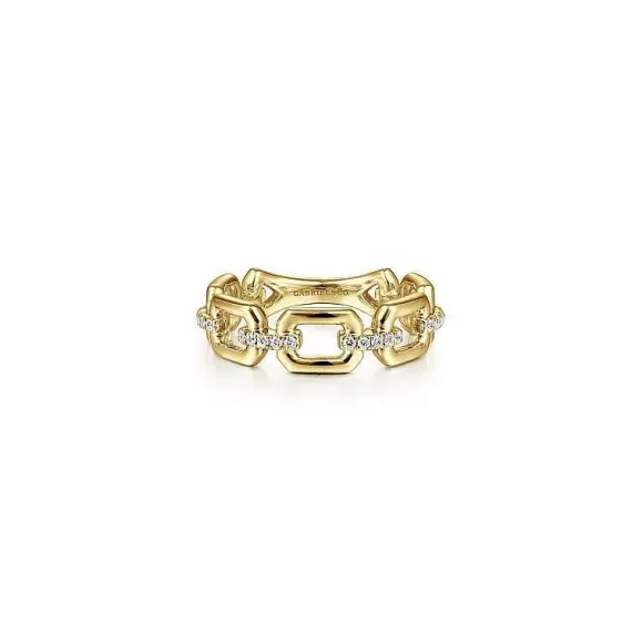 Kelley Collection Chain Link Stackable Ring> Rings