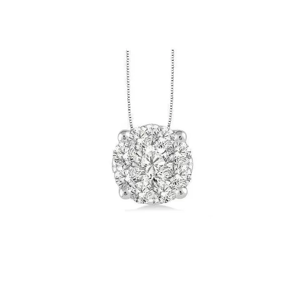 Kelley Collection Cluster Diamond Pendant> Pendants