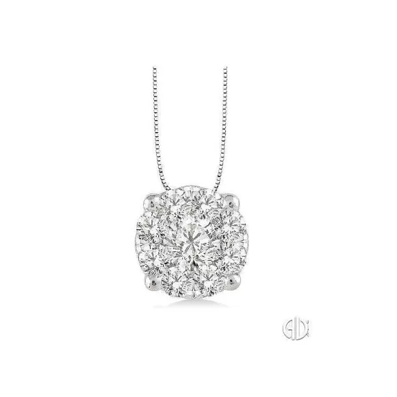 Kelley Collection Cluster Diamond Pendant> Pendants