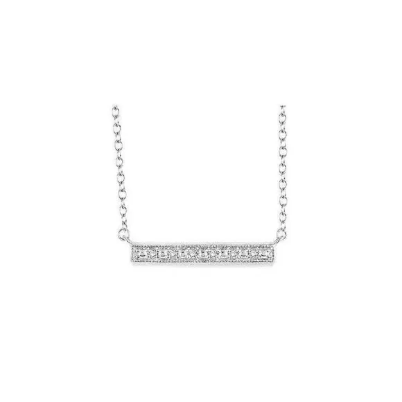 Kelley Collection Diamond Bar Pendant> Pendants