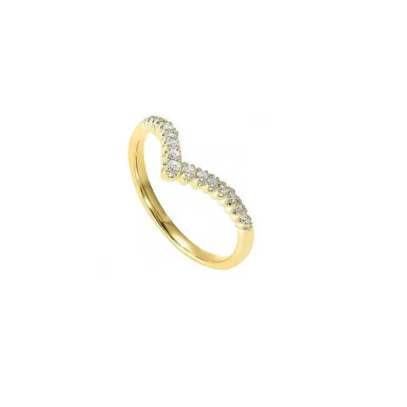 Kelley Collection Diamond Chevron Ring> Rings