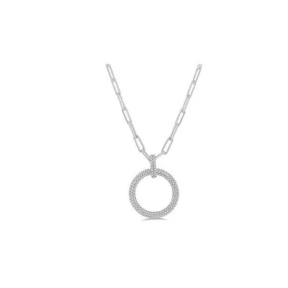 Kelley Collection Diamond Circle Pendant> Pendants