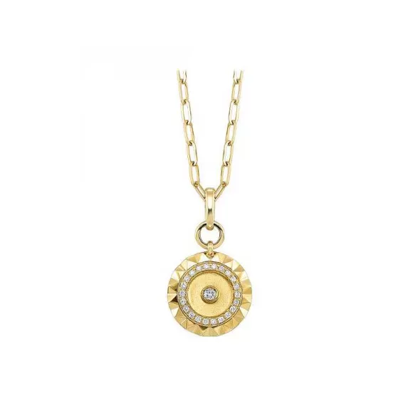 Kelley Collection Diamond Circle Pendant> Pendants