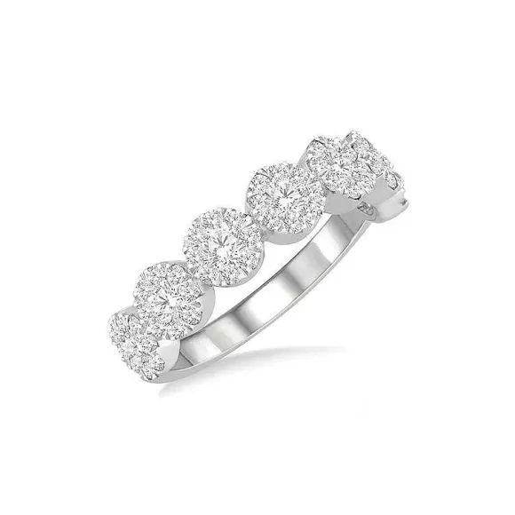 Kelley Collection Diamond Cluster Band> Rings