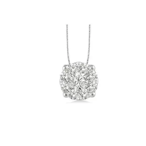 Kelley Collection Diamond Cluster Pendant> Pendants