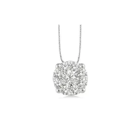 Kelley Collection Diamond Cluster Pendant> Pendants