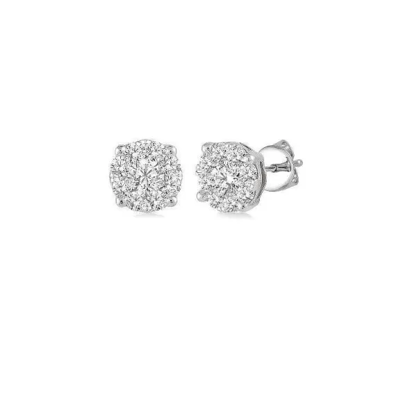 Kelley Collection Diamond Cluster Studs> Earrings