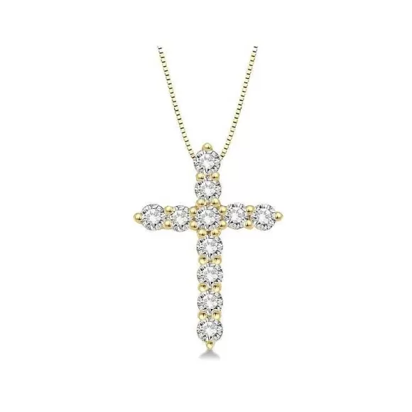 Kelley Collection Diamond Cross Pendant> Pendants