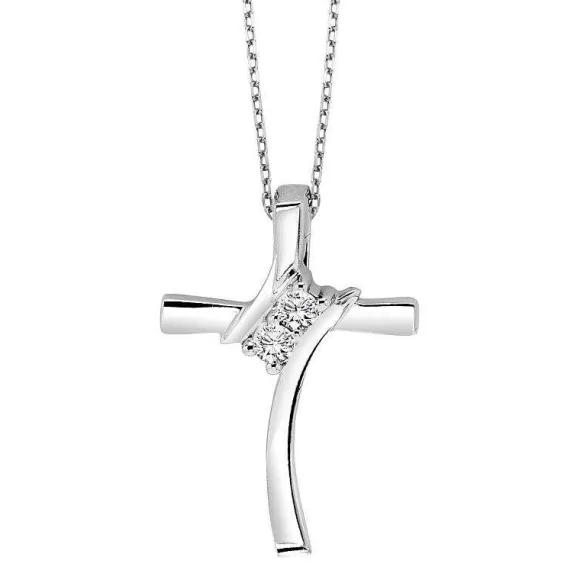 Kelley Collection Diamond Cross Pendant> Pendants