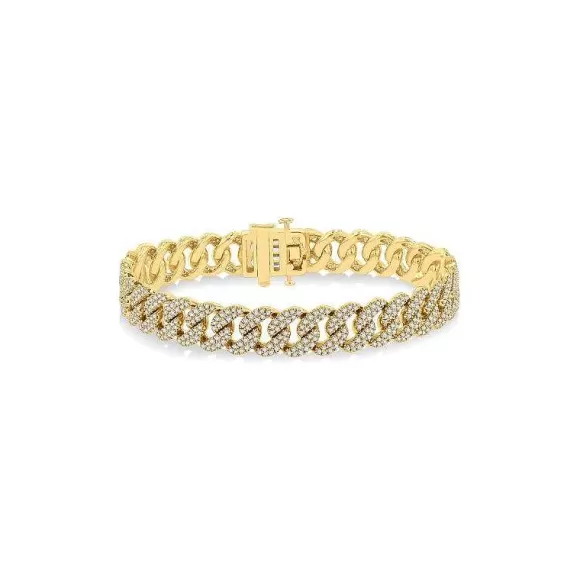 Kelley Collection Diamond Cuban Link Bracelet> Bracelets