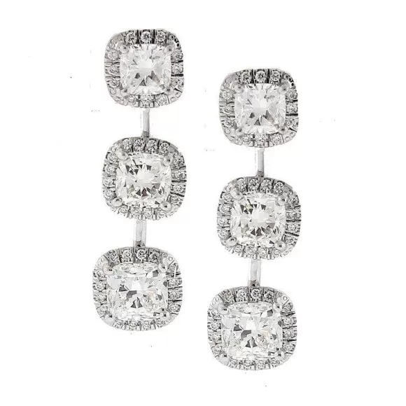 Kelley Collection Diamond Drop Earrings> Earrings