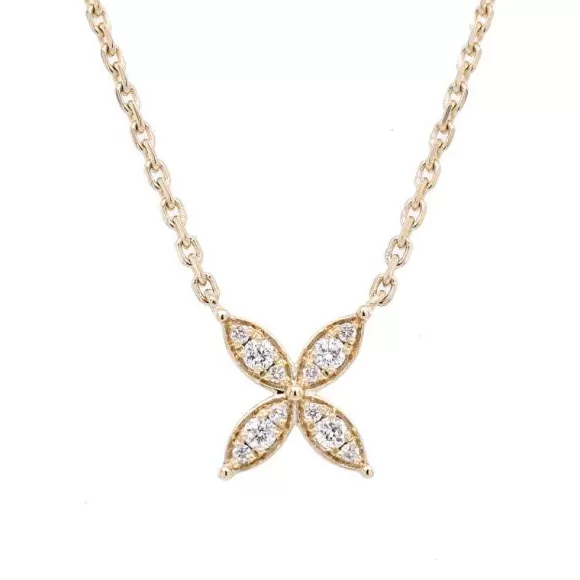 Kelley Collection Diamond Flower Pendant> Pendants