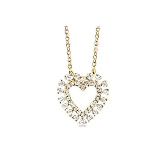 Kelley Collection Diamond Heart Pendant> Pendants