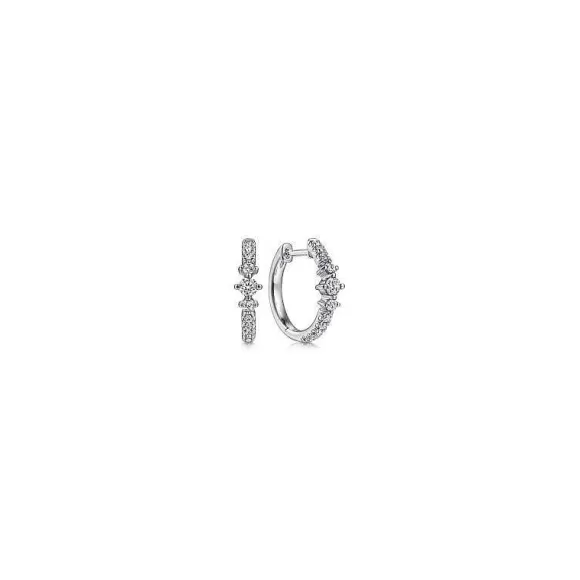 Kelley Collection Diamond Huggie Earrings> Earrings