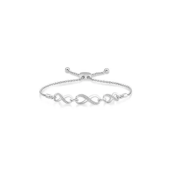 Kelley Collection Diamond Infinity Bolo Bracelet> Bracelets