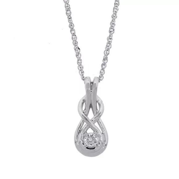 Kelley Collection Diamond Love Knot Pendant> Pendants