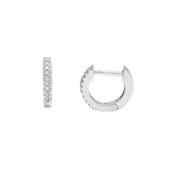 Kelley Collection Diamond Mini Hoops> Earrings