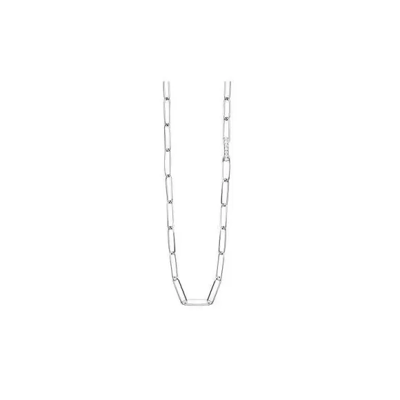 Kelley Collection Diamond Paperclip Necklace> Necklaces