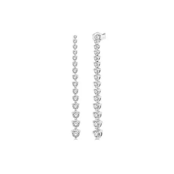 Kelley Collection Diamond Riviera Drop Earrings> Earrings